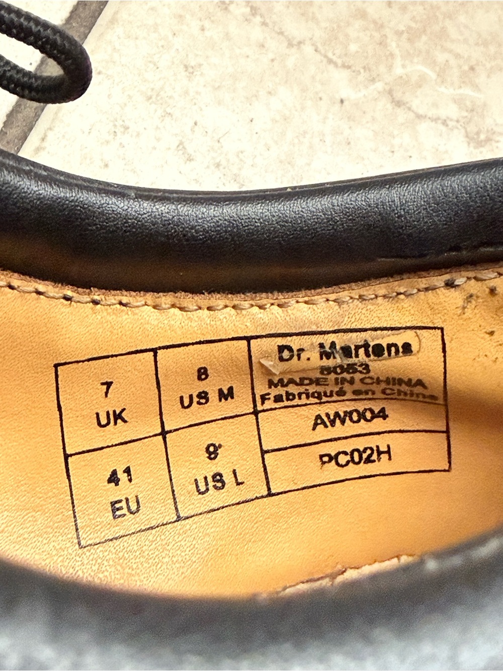 Dr. Martens Black Leather Oxfords 8053 *As Is* - Picture 10 of 10